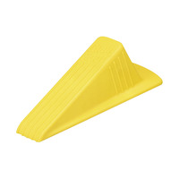 Master Caster Giant Foot Non-Skid Doorstop, 3-1/2 in W X 6-3/4 in D X 2 in H, Vulcanized Rubber, Yellow, Item Number 1063439