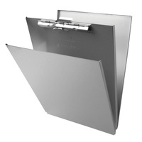 Saunders Top Opening Form Holder/Clipboard with Storage Compartment, 8-1/2 X 12 in, Aluminum, Item Number 1068091
