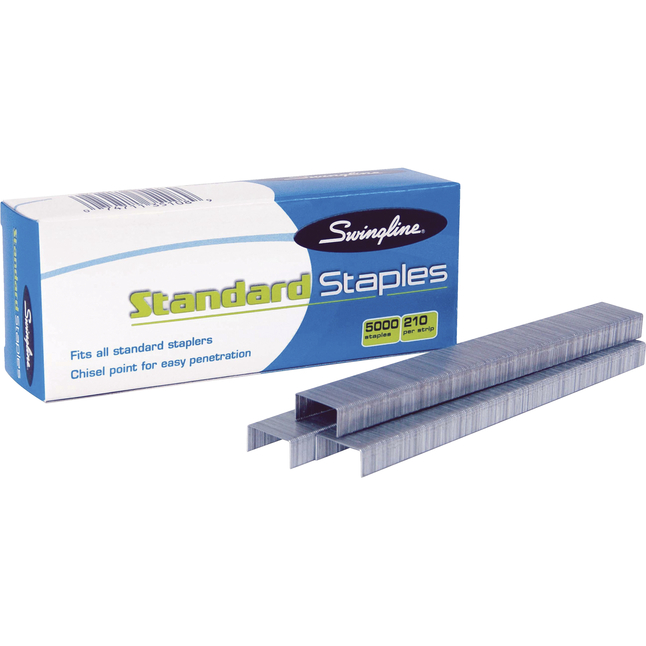 Swingline Chisel High Quality Standard Staple, 1/2 in Crown, 1/4 in Leg, Box of 5000, Item Number 1069583