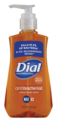 Dial Anti-Bacterial Liquid Soap, 7.5 oz Pump Bottle, Item Number 1084500