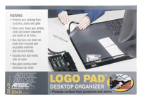 Artistic Desk Pad, Black, 20 W x 31 D in, Item Number 1091414