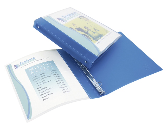 Avery Flexible Presentation View Binder, 1/2 Inch, Round Ring, Blue, Item Number 1096545