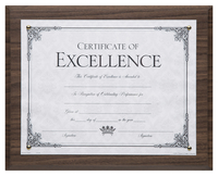 Dax Burns Group Award Plaque, 8-1/2 in W X 11 in H, Solid Wood, Walnut, Item Number 1099029
