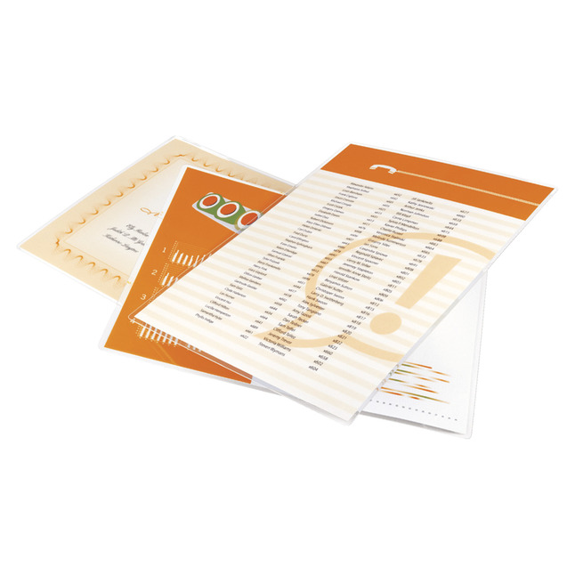 ACCO GBC HeatSeal Laminating Pouch, 9 x 11-1/2 Inches, 3 mil Thickness, Clear, Item Number 1099590