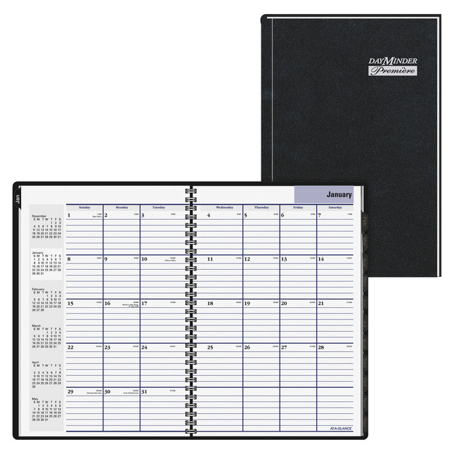 At-A-Glance DayMinder Premiere Professional Appointment Book, 7-7/8 x 11-7/8 Inches, Item Number 1108623