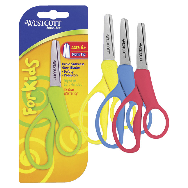 Westcott Junior Scissor, 5 Inches, Blunt Tip, Assorted Colors, Item Number 1123912