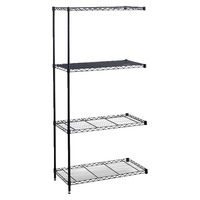 Safco Industrial Wire Shelving Add-On Unit, 4 Shelves, 2 Posts, Item Number 1134808