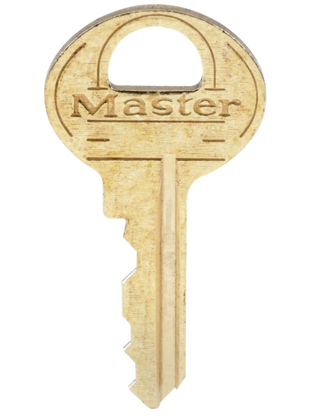 Master Lock Control Key for 1525 Model Padlock, Item Number 1137297
