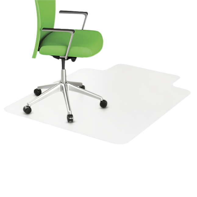 Image for Deflecto DuraMat Chair Mat w/Lip, For Low Pile Carpets, 45 x 53 Inches, Beveled Edge from School Specialty