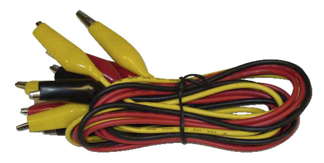 3 SETS GOLIATH INDUSTRIAL 7FT HEAVY DUTY TEST LEADS 18 GAUGE WIRE ALLIGATOR CLIP 