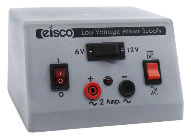 Eisco Labs Low Voltage AC/DC Power Pack 6V/12V - 2 Amp, Item Number 1267891