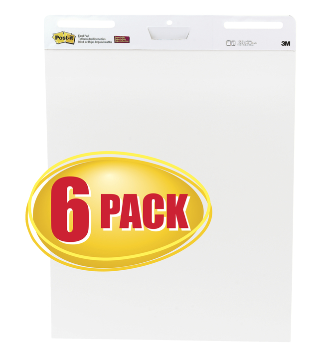 30 Sheets//Pad BSN38592 4//Pack 25/"x30/" Business Source Self-Stick Easel Pads