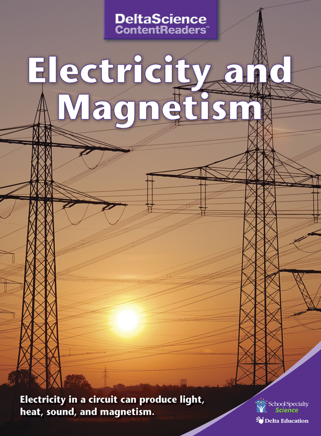 Image for Delta Science Content Readers Electricity and Magnetism Purple Book, Pack of 8 from SSIB2BStore