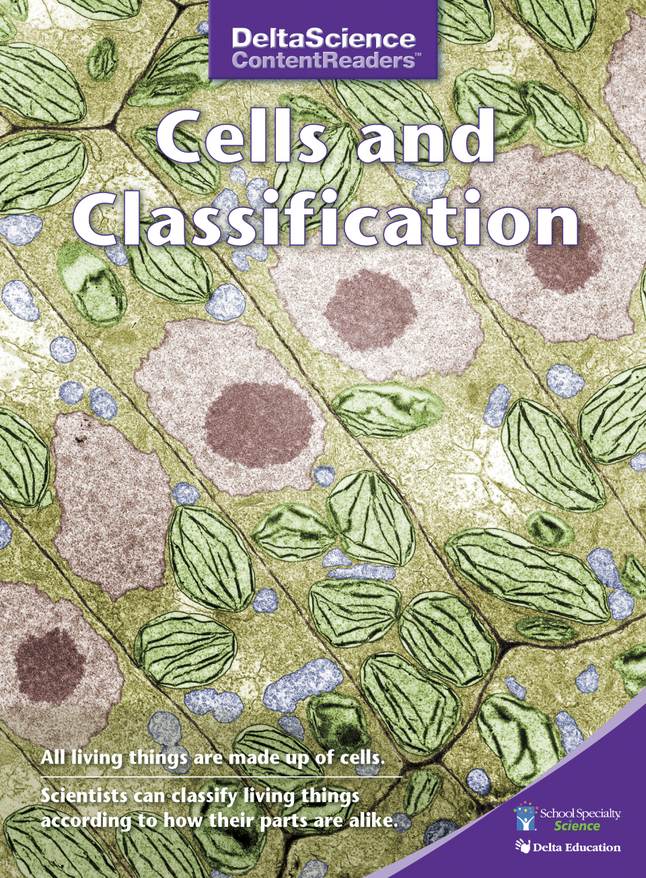 Delta Science Content Readers Cells and Classification Purple Book, Pack of 8, Item Number 1278121