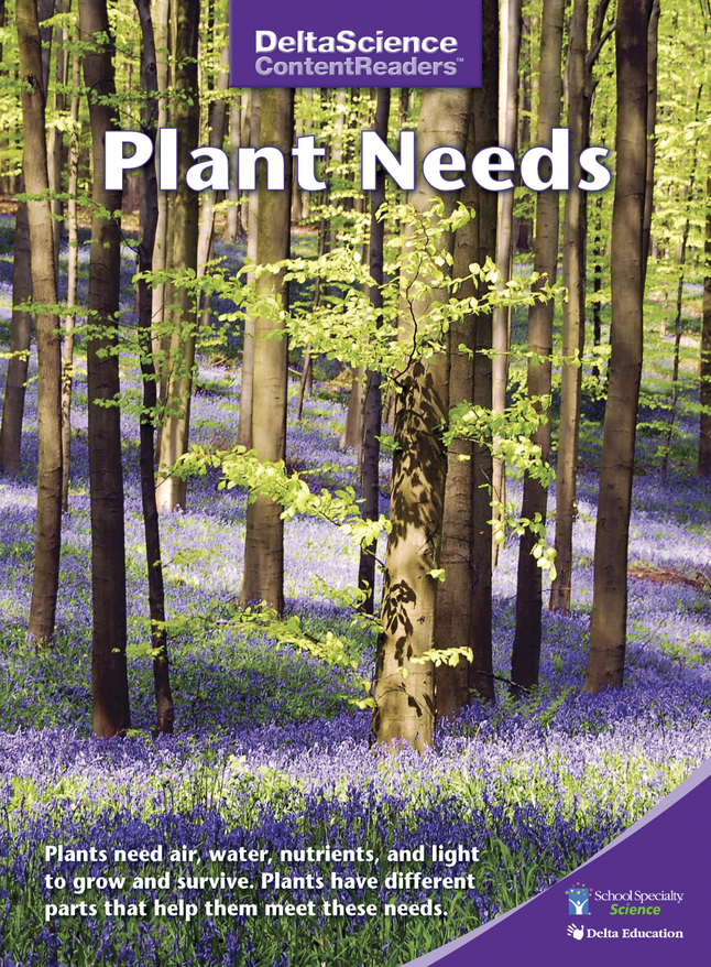 Delta Science Content Readers Plant Needs Purple Book, Pack of 8, Item Number 1278122