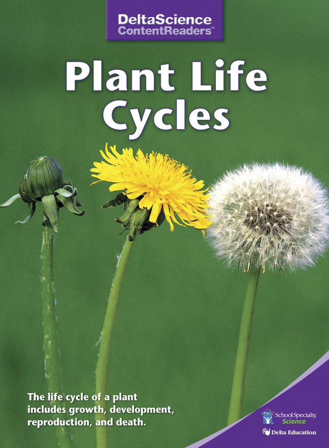 Image for Delta Science Content Readers Plant Life Cycles Purple Book, Pack of 8 from School Specialty