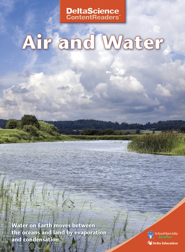 Delta Science Content Readers Air and Water Red Book, Pack of 8, Item Number 1278108