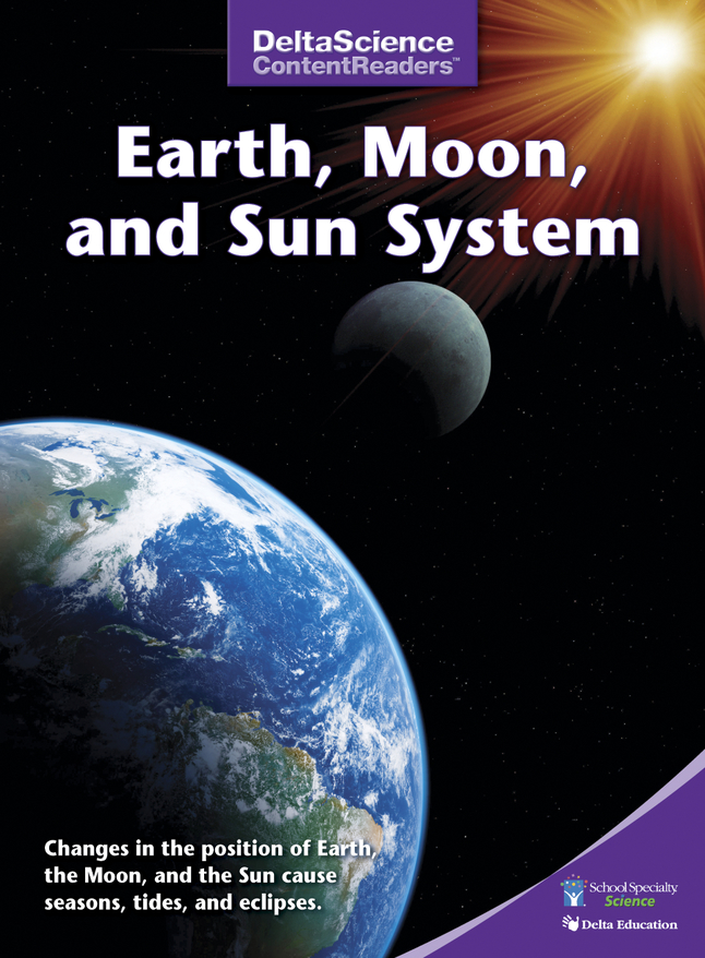 Image for Delta Science Content Readers Earth, Moon and Sun Purple Book, Pack of 8 from SSIB2BStore