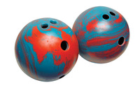 Champion Lightweight Bowling Ball, 5 Pounds, Teal and Red Swirl, Item Number 1284378