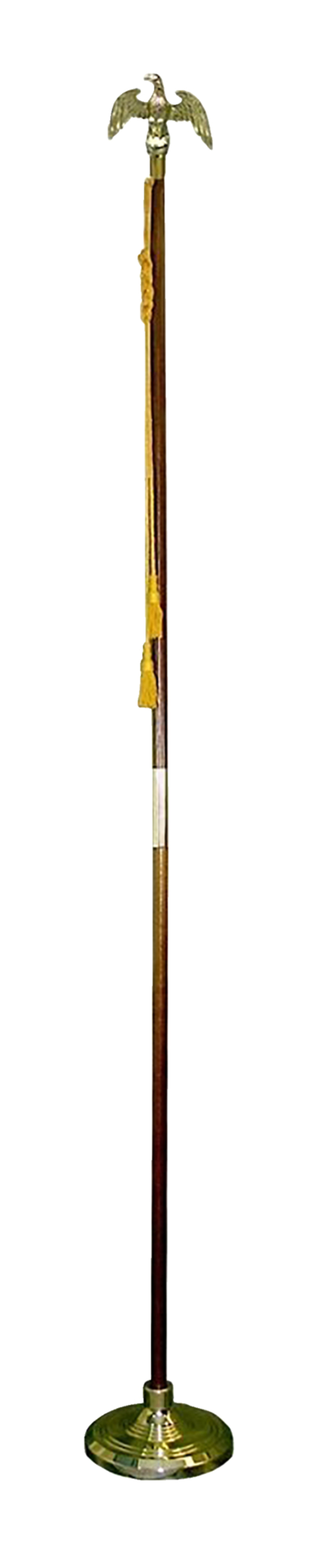 Flag Pole, Base/w Liberty Stand, Eagle Top, 8 Ft x 1-1/4 in, Item Number 1285920