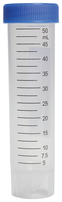 Frey Scientific Screw Top Self-Standing Base Centrifuge Tubes, 50 mL, Pack of 50, Item Number 1292875
