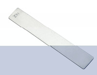 United Scientific Flat Electrode Strip, 5 x 3/4 x 3/64 Inches, Zinc, Item Number 1296305