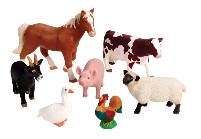 Learning Resources Jumbo Farm Animals, Set of 7