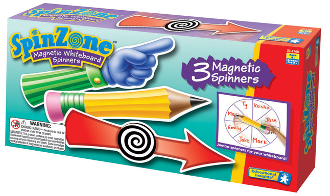 Smitsom nul sjælden Educational Insights SpinZone Magnetic Whiteboard Spinners