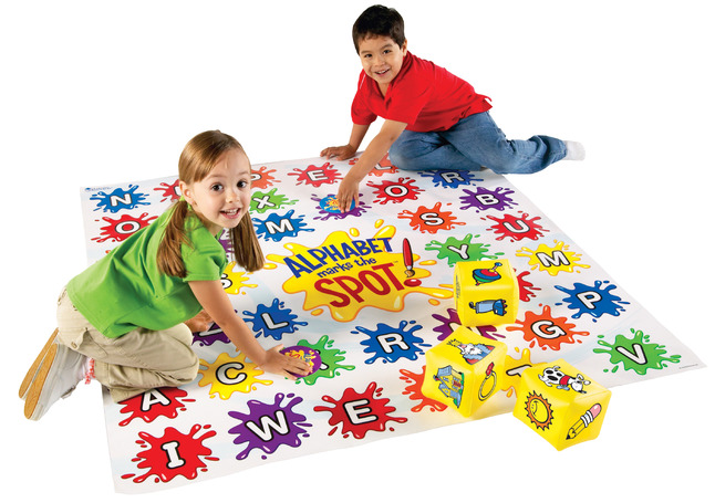 Learning Resources Alphabet Marks the Spot Floor Mat, 54 x 54 Inches, Item Number 1298848