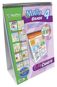 NewPath Math Curriculum Mastery Double-Sided Flipchart , Grade 4, Item Number 1302662