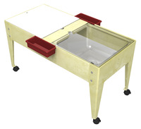 Image for ChildBrite Double Mite Youth Activity Table with Casters, 24 Inches, Sandstone from School Specialty