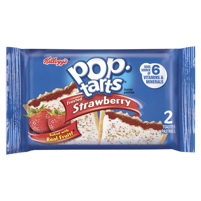 Pop Tarts Frosted Strawberry Toaster Pastries, 3.67 oz, Strawberry, 6 Per Box, Item Number 1311188