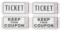 Sparco Roll Raffle Tickets with Coupon, Keep this Coupon, Pack of 2000, Item Number 1314598