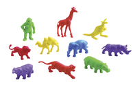School Smart Wild Animals Manipulative Counters, Assorted Colors, Set of 120 Item Number 1328067