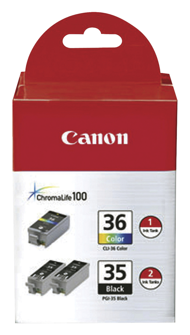 industrialisere tobak kapitel Canon Ink Toner Cartridge, PGI35CLI36, Multi-Color, Pack of 3
