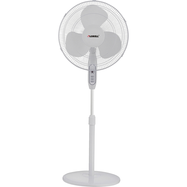 Lorell Remote Floor Fan Oscillating 3 Speed White