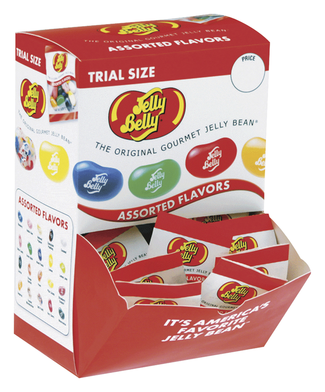 Jelly Belly Assorted Flavored Trial Size Single-Serving Gourmet Jelly Beans, Item Number 1332932