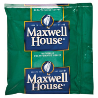 Maxwell House Decaffeinated Pre-Measured Coffee Pack, 1.1 oz, 10 - 12 Cup, Pack of 42, Item Number 1334445