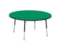 Classroom Select T-Mold Activity Table, Round, Adjustable Height, 60 Inches, Various Option, Item Number 1334867