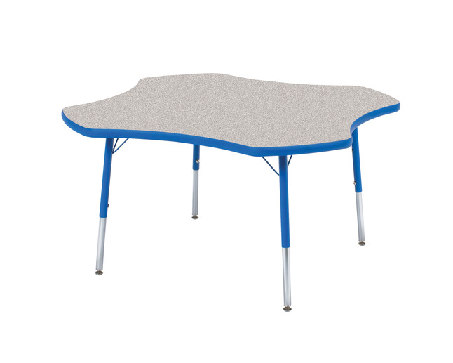 Classroom Select T-Mold Activity Table, Clover, Adjustable Height, 48 Inches, Item Number 1334861