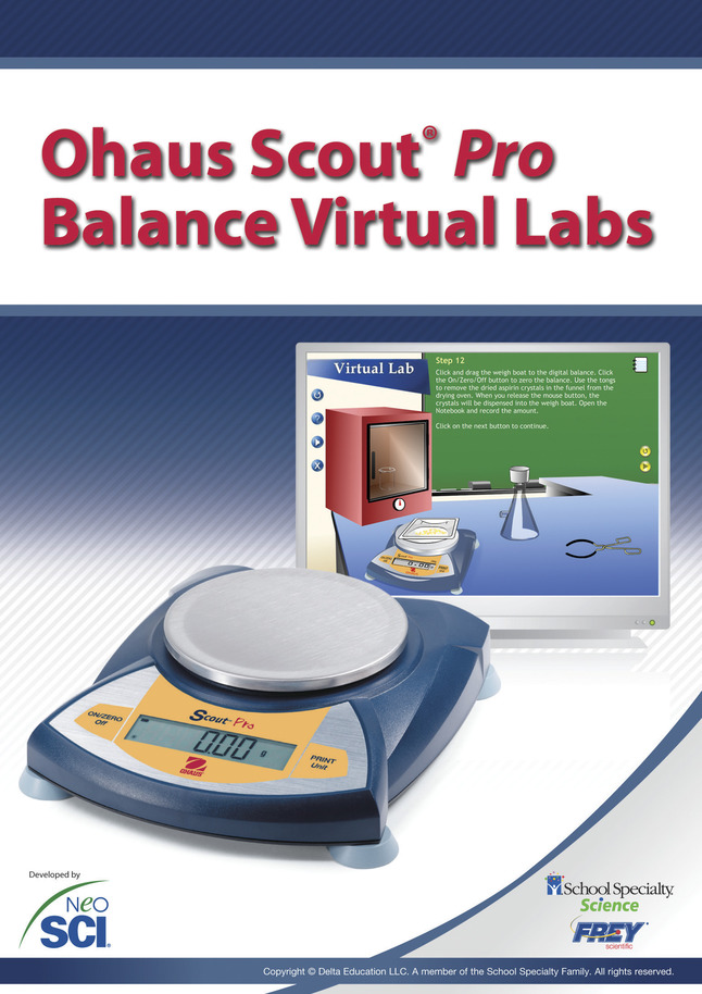 Ohaus Scout Pro Virtual Lab Software Network License CD-ROM, Item Number 1335983