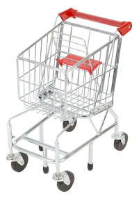 Melissa & Doug Metal Shopping Cart, 11-1/4 x 24 x 15-1/2 Inches Item Number 1335991