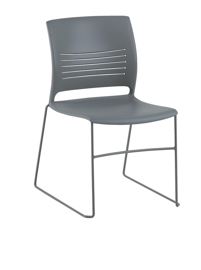Ki Strive Sled Base Armless High Density Poly Stack Chair No