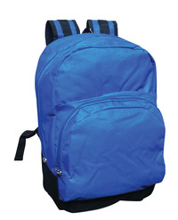 学校智能1口袋背包，聚酯，蓝色，项目编号1336646