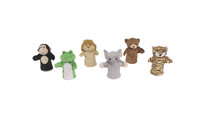Childcraft Wild Animal Puppets for Kids, 8-1/2 Inches, Set of 6 Item Number 1353645