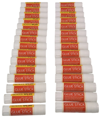 School Smart Glue Stick, 0.28 Ounces, White and Dries Clear, Pack of 30 Item Number 1354157