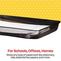 School Smart Mesh Desk Organizer, 12 Trays, 23-9/10 X 15-3/5 X 16