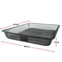 School Smart Mesh Desk Organizer, 12 Trays, 23-9/10 X 15-3/5 X 16