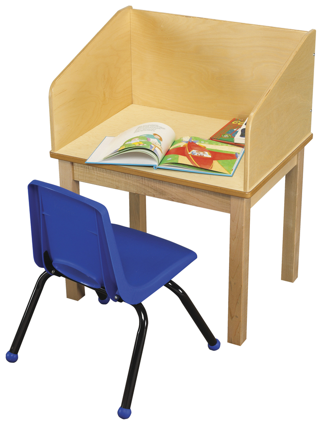 Childcraft Student Reading Carrel with 22 Inch Legs, 25-3/4 x 19-3/4 x 35 Inches, Item Number 1357859