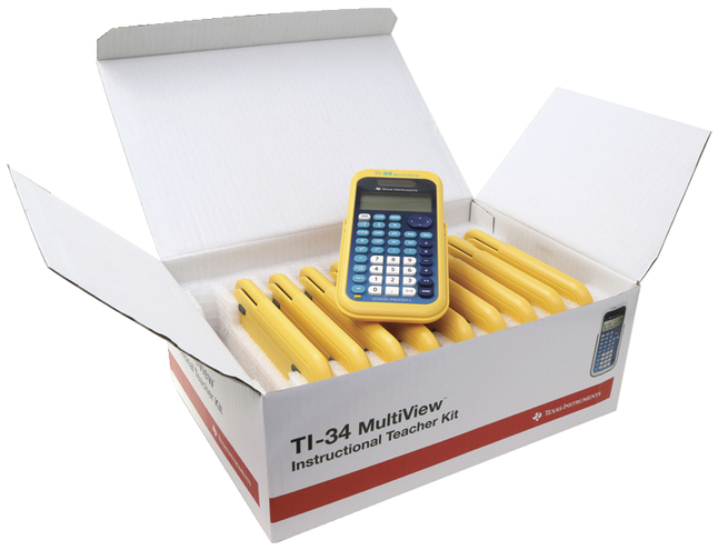 New Texas Instruments TI-34 MultiView Scientific Calculator Single Pack,Blue White 